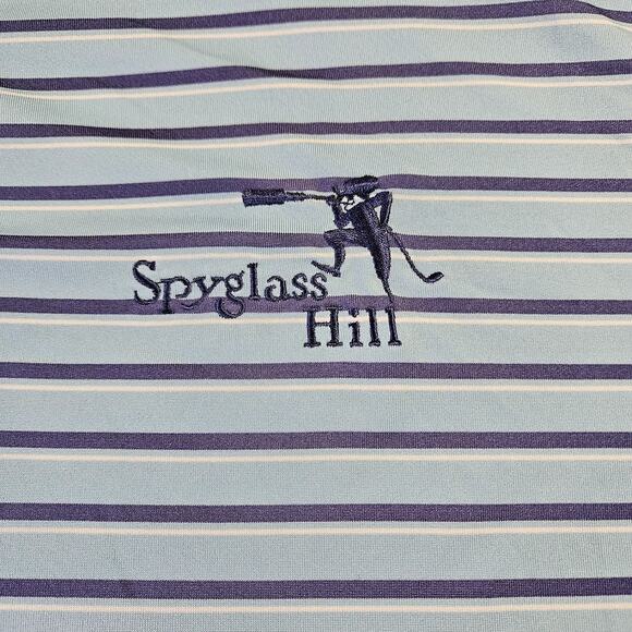 Blue Striped Polo Shirt for Men - Picture 8 of 10